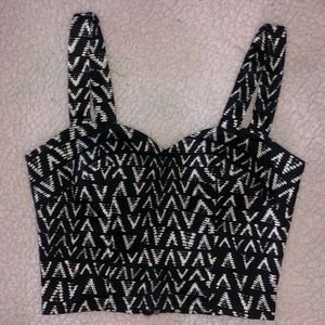 Aztec Print Crop Top (NWT)